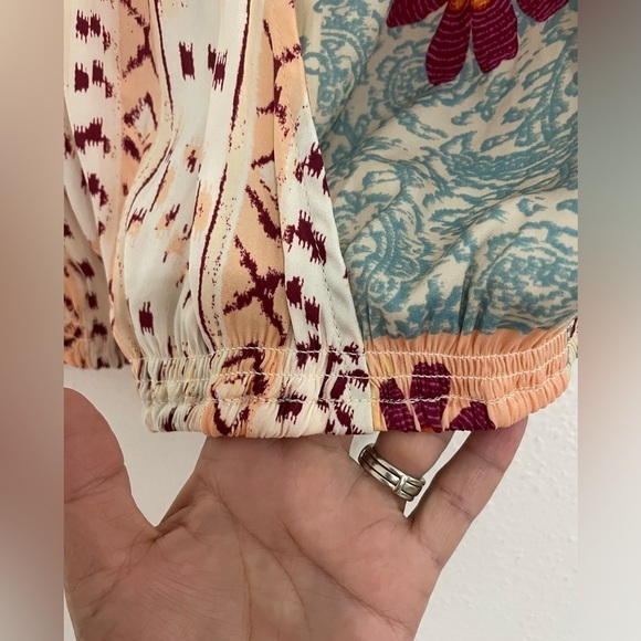 Free People Tied To You Tank Top In Tropical Combo Sz:S - Picture 5 of 16